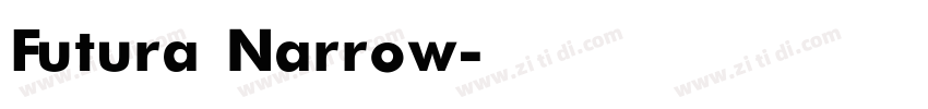 Futura Narrow字体转换